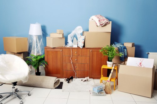 House removal team planning a move in Kingston upon Thames