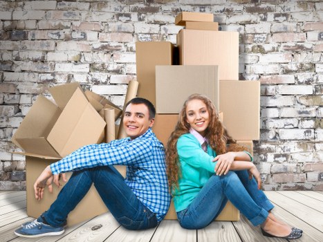 Preparation for a Kingston upon Thames removal van move