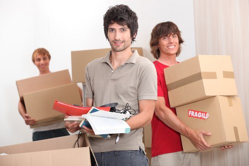Final moving day boxes and essentials ready for Kingston upon Thames removals