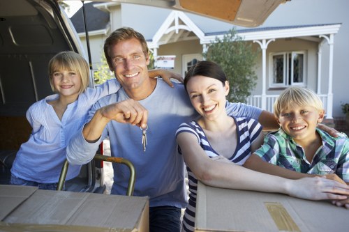 Local removals van service handling access and parking challenges