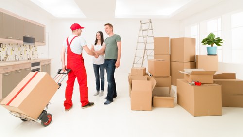 Customer booking details and service confirmation for a move