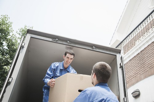 Loading furniture into a van for a Kingston upon Thames home or flat move