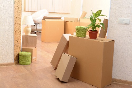 Man and van team handling boxes and furniture in Kingston upon Thames