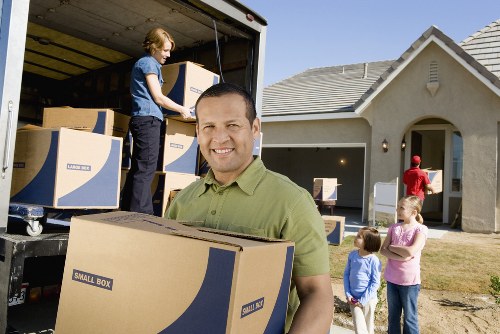 Careful loading of household furniture for a Kingston move