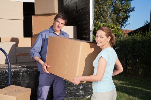 Packing boxes and furniture for a Kingstonuponthames removal service